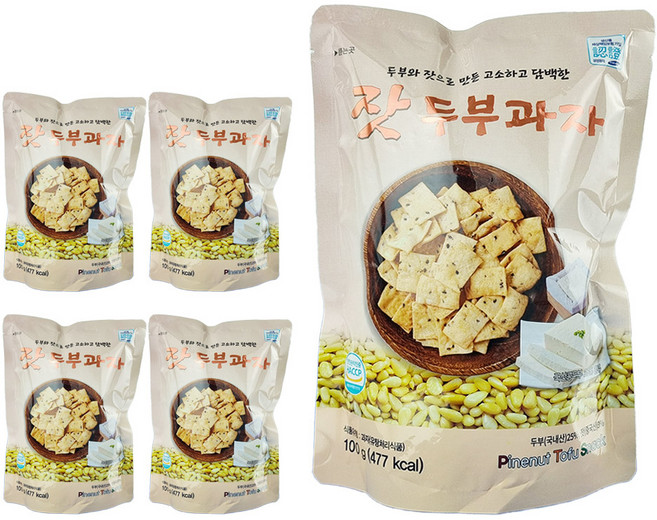 松仁豆腐餅乾, 100g, 5包