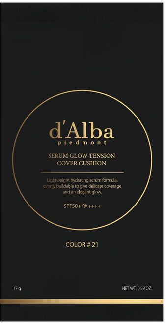 달바 세럼 글로우 텐션 커버 쿠션 파운데이션 리필 17g, 21호, 1개