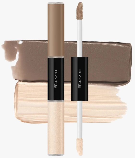 케이트 3D Creator 듀오 그레이시 브라운 쉐딩 편광 하이라이터 4.5g, EX 2 지브라 메탈, 1개 - 쿠팡