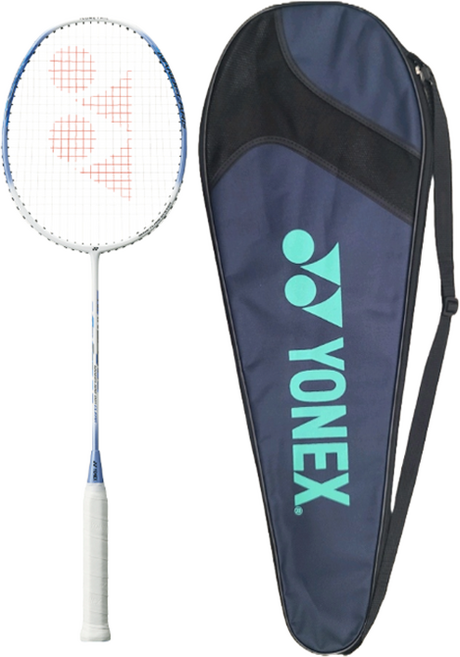 YONEX 2025 羽球拍 天藍色 5U5 NANOFLARE 001 CLEAR + 穿線 + 全拍套, 1套, 單一商品