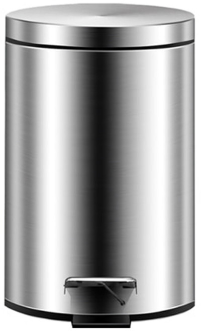 히키스 스텐 원형 페달 휴지통 3L, 스틸