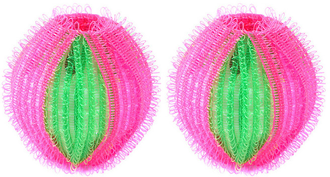 킹스로드 통돌이 드럼 세탁볼, 03 레드그린 4cm, 2개