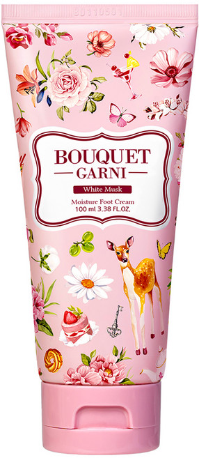 부케가르니 고보습 각질케어 풋크림 화이트머스크, 1개입, 1개, 100ml