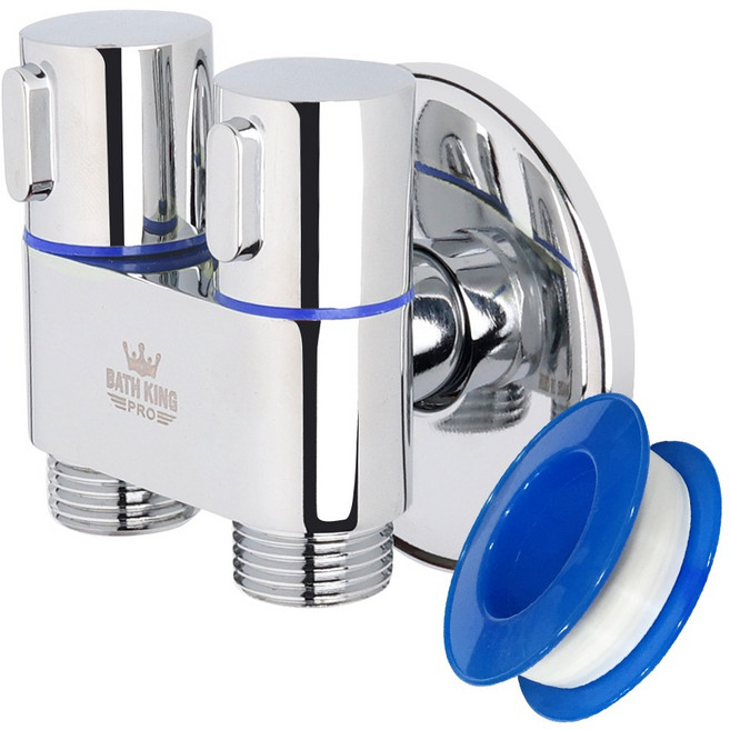 와이넷 세탁기 두갈래 슬림밸브, 1개