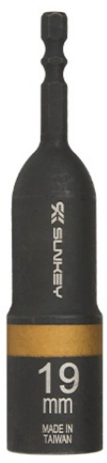 썬키 롱비트소켓 일체형 19mm SKB-19G, 1개
