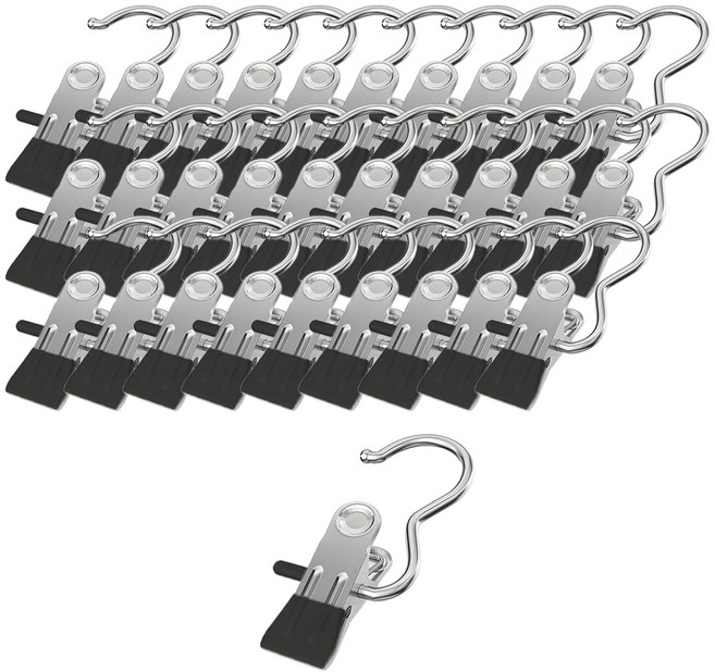 코살루 바지 외집게, 블랙, 30개