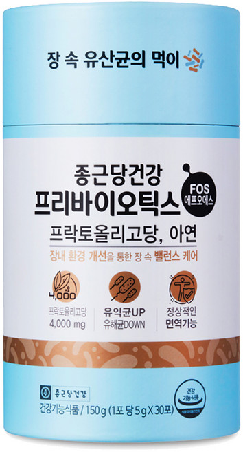 종근당건강 프리바이오틱스 에프오에스, 30회분, 1개