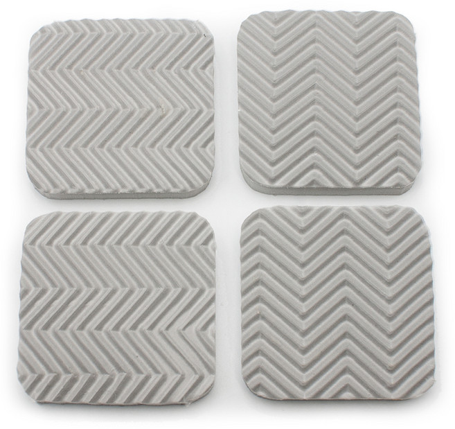 티엔씨 진동방지패드 사각 그레이, 4개