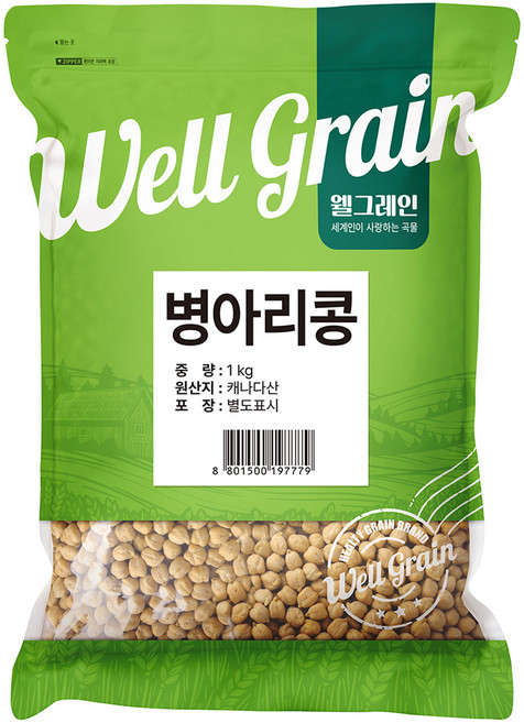 두보식품 웰그레인 병아리콩, 1kg, 1개