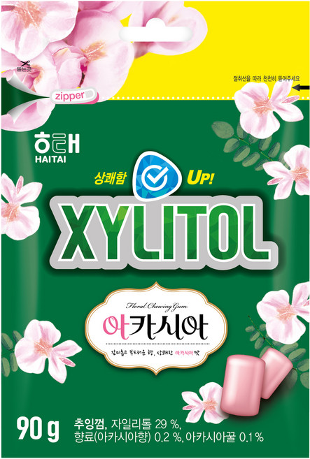 해태제과 자일리톨 아카시아 껌, 90g, 1개