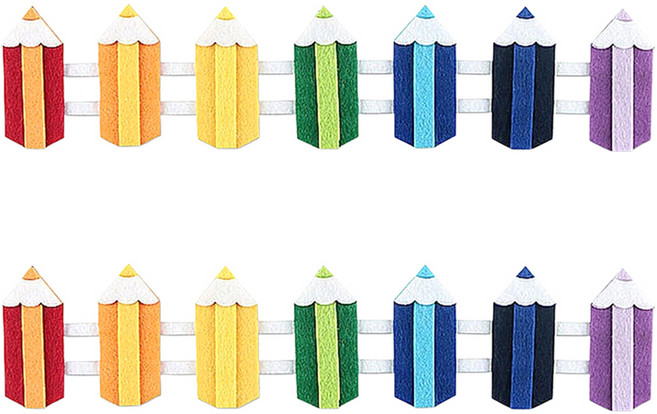 유니아트 펠트 색연필울타리 중, 혼합색상, 2개