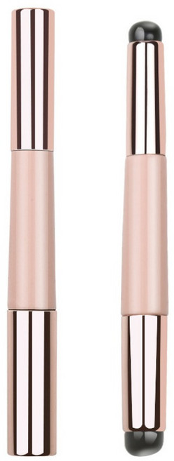 코살루 양면 실리콘 메이크업 립브러쉬, 1개, 혼합색상