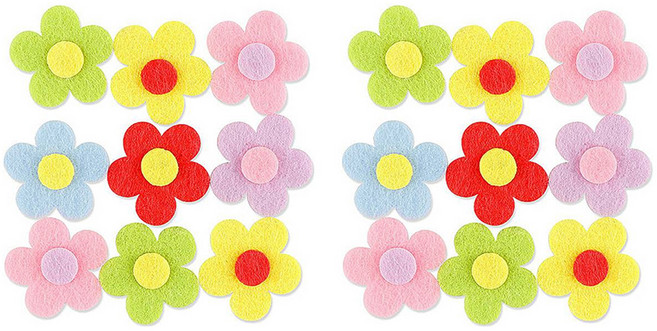 유니아트 펠트 오꽃 신형 9p 세트, 혼합색상, 2세트