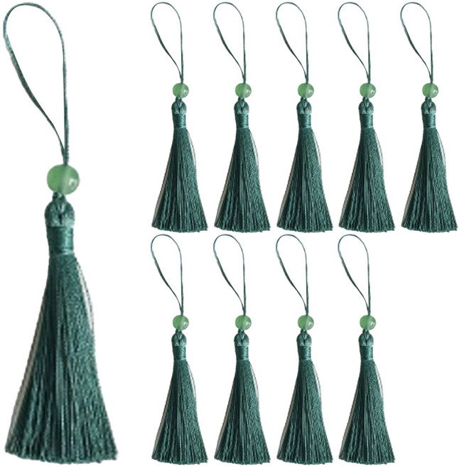 소담 구슬 노리개 명절 포장리본, 에버그린, 10개