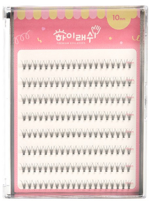 하이래쉬 가닥 인조 속눈썹 12mm 8줄, 1개, 바비 E
