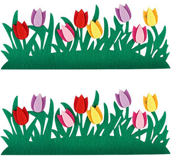 유니아트 펠트 튤립울타리 신형, 투톤, 2개