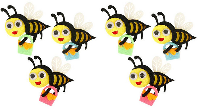 유니아트 펠트 벌 신형 3종 세트, 혼합색상, 2세트