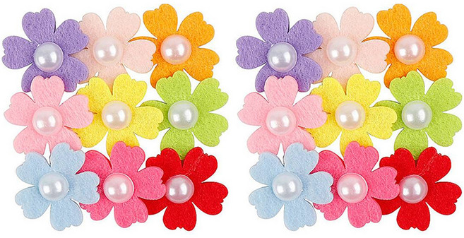 유니아트 펠트 진주꽃 신형 9종 세트, 혼합색상, 2세트