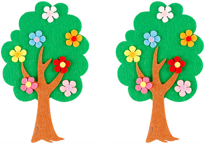유니아트 펠트 꽃나무 신형, 초록, 2개