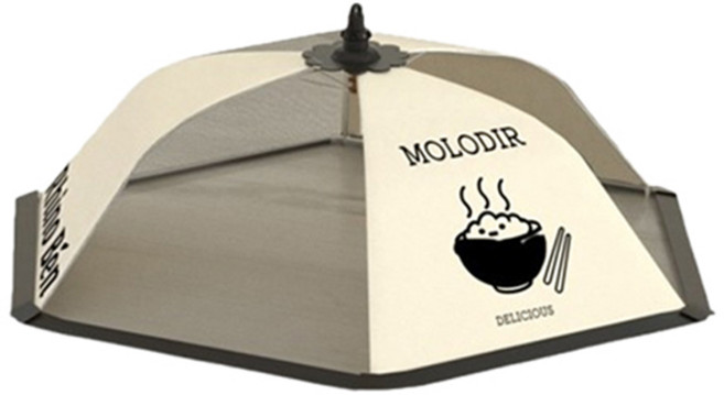 블럭마트 원터치 밥상덮개 밥상보 원형, 1개