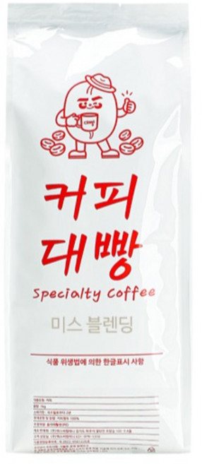 커피대빵 미스 블렌딩 원두커피, 1kg, 1개, 홀빈(분쇄안함)