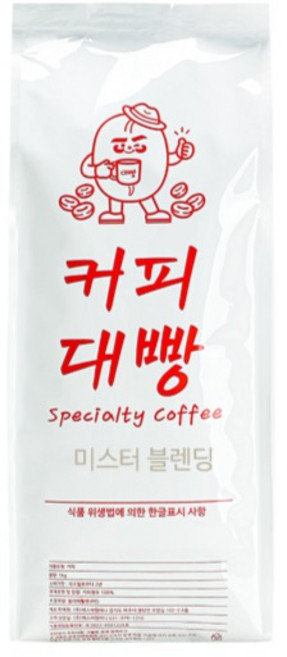 커피대빵 미스 블렌딩 원두커피, 1kg, 1개, 홀빈(분쇄안함)