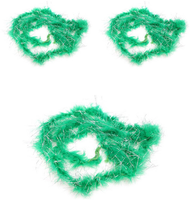 파티공구 깃털모루, 그린, 3개