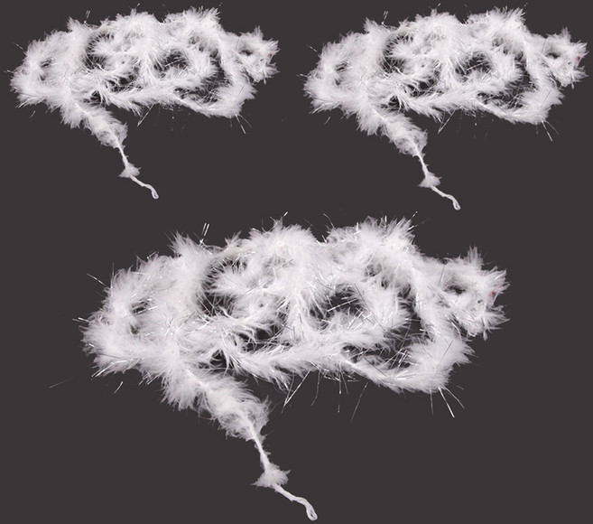 파티공구 깃털모루, 화이트, 3개