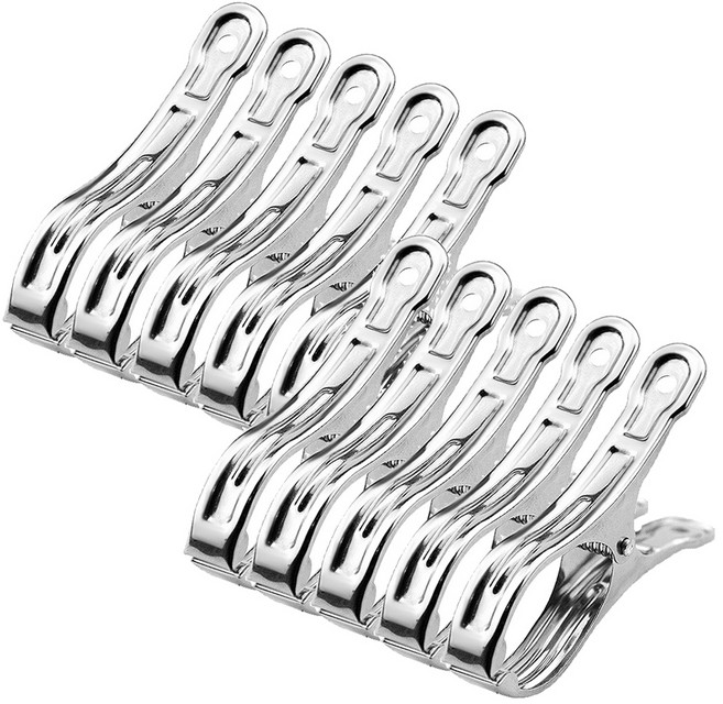 코살루 스텐 빨래 집게 중형, 10개