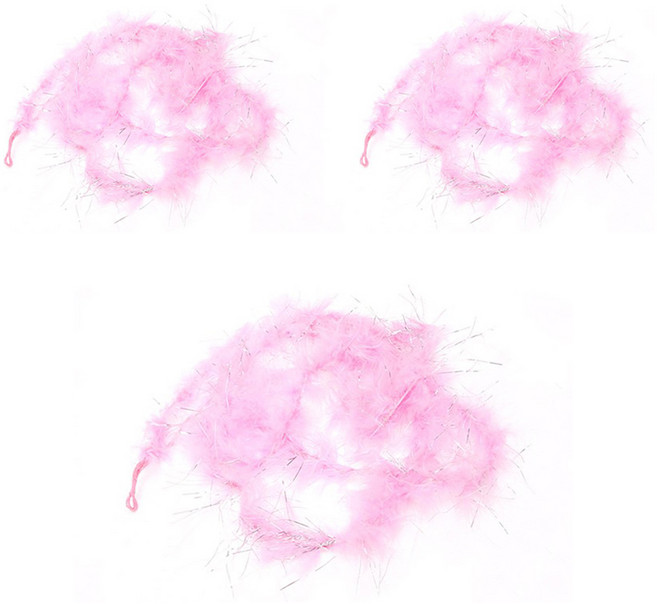 파티공구 깃털모루, 핑크, 3개