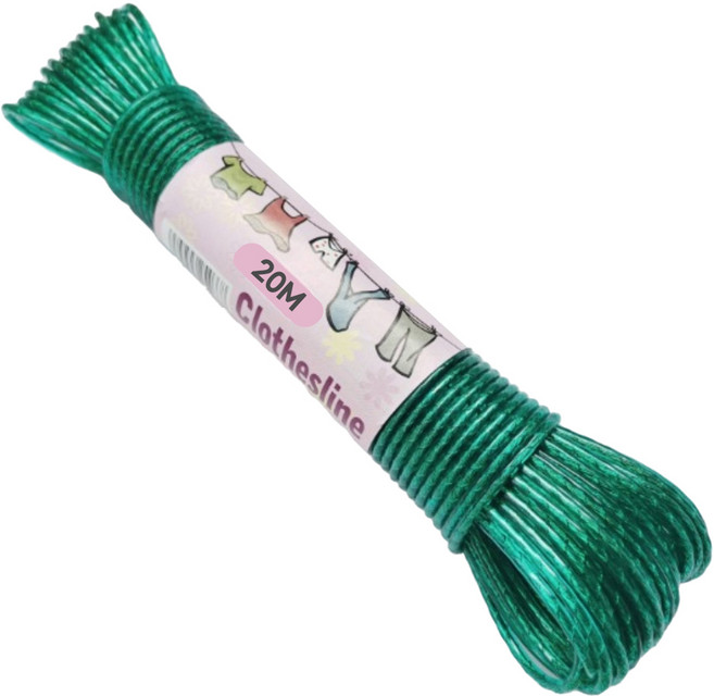 코살루 튼튼한 와이어 빨래줄 20m, 1개