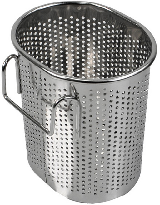 키친유 걸이형 스테인레스 타원수저통, 1개