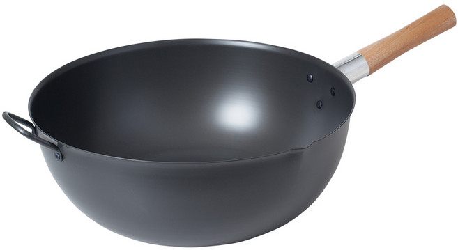 파파스키친 경질코팅 대형 북경팬, 1개, 42cm