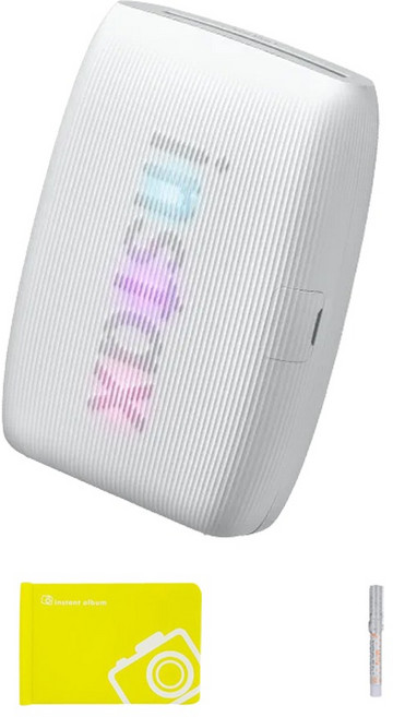 인스탁스 미니 링크3 클레이 화이트 + 오리진미니앨범 + 미피펜 세트 FI033W, 1세트