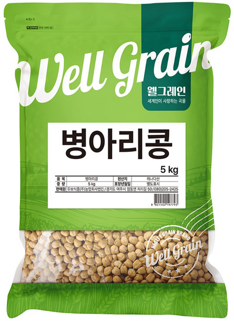 두보식품 웰그레인 병아리콩, 5kg, 1개