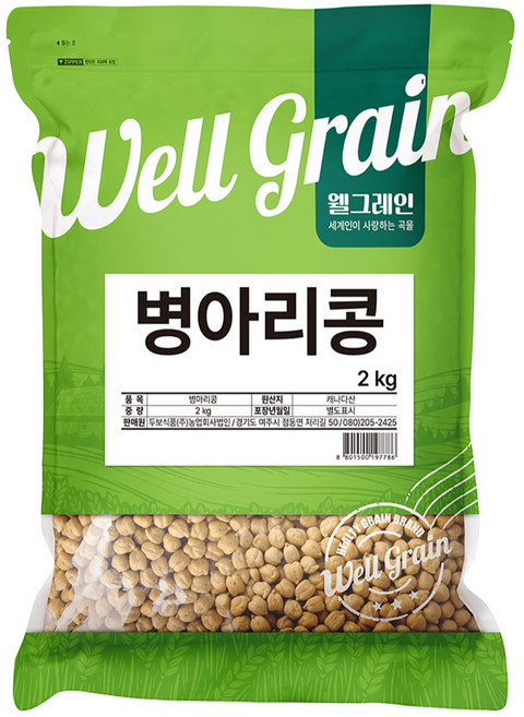 두보식품 웰그레인 병아리콩, 2kg, 1개
