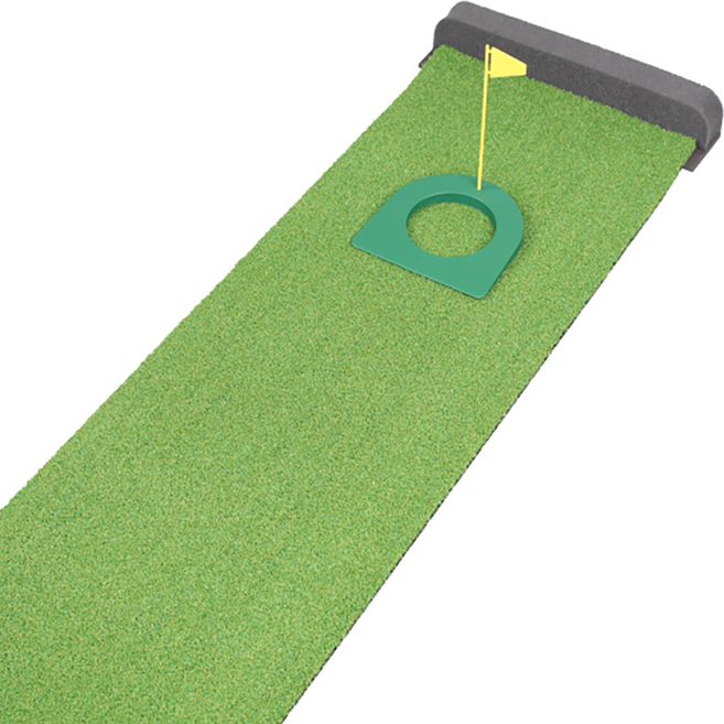 힐링샷 인그린 골프 퍼팅연습 매트 1세트, 올리브그린, 1개