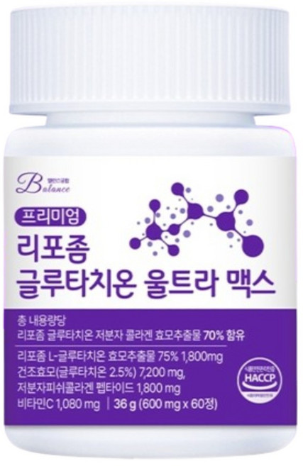 韓國 Balance 微脂體穀胱甘肽極致MAX, 36g, 1個