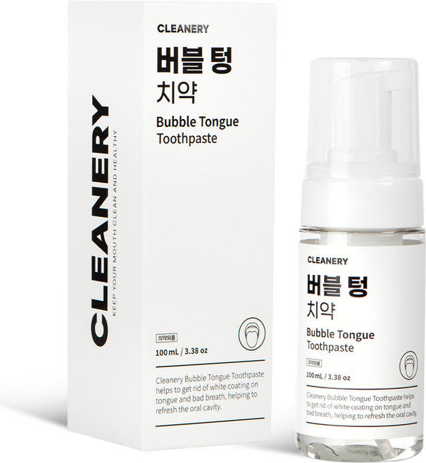 클리너리 미세거품 유산균 버블 텅 혀 치약, 100ml, 1개