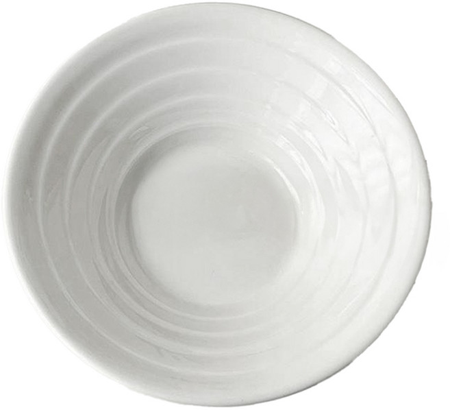 다파랑 나선 양각 트럼펫 면기 그릇 소 DR348, 화이트, 1개