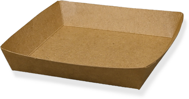 제이팩토리 일회용 사각 종이트레이 크라프트 11 x 11 x 2.4 cm, 1개입, 100개