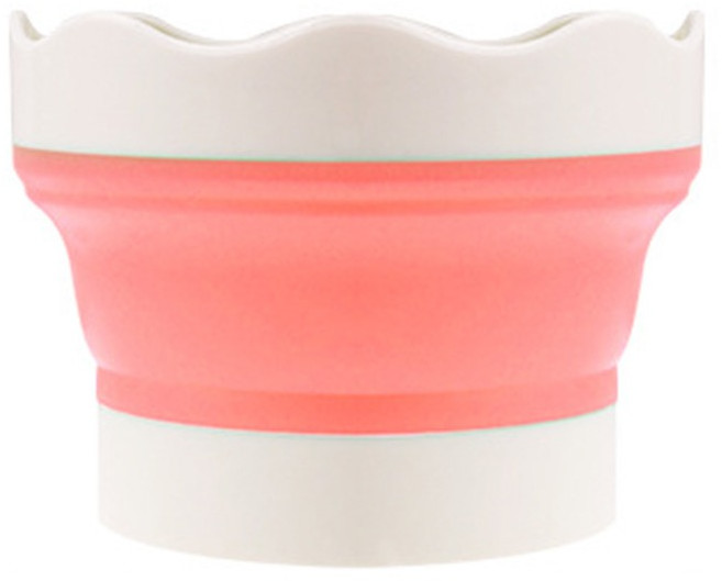 마다꾸미 미술용 접이식 휴대용 수채화 붓꽂이 물통, 오렌지