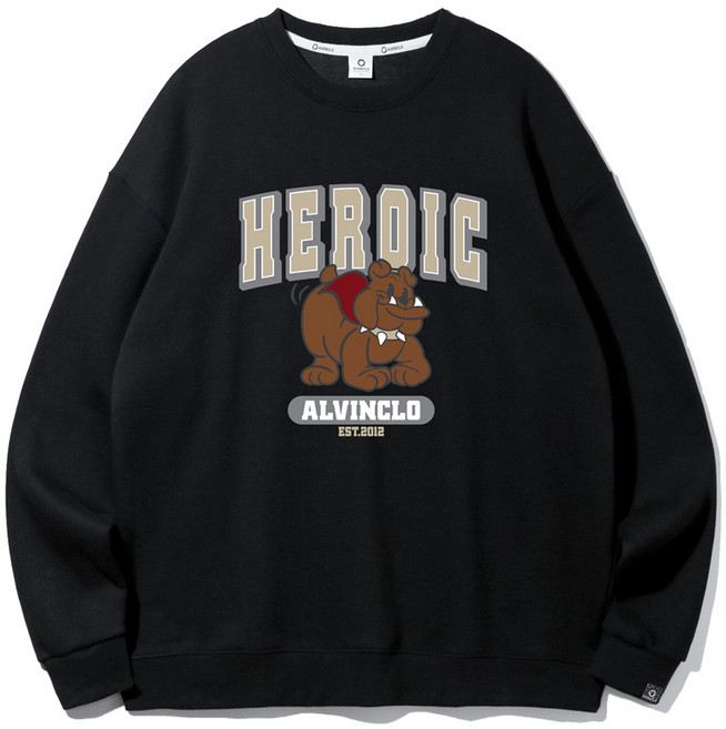 앨빈클로주니어 아동용 HEROIC 불독 맨투맨 J2655