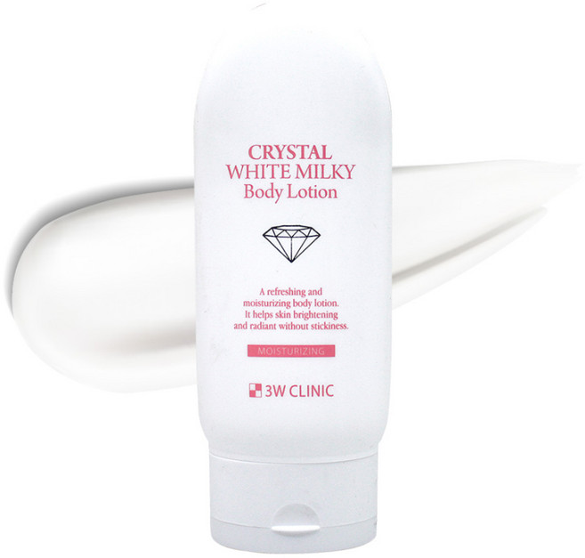 3W클리닉 크리스탈 화이트 밀키 바디로션, 150g, 1개