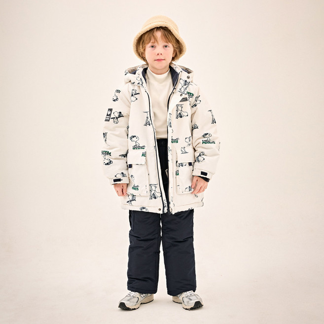 JELISPOON 童款史努比印花滑雪外套