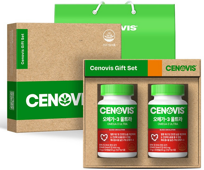 세노비스 오메가3 울트라 55g + 쇼핑백, 100정, 1세트