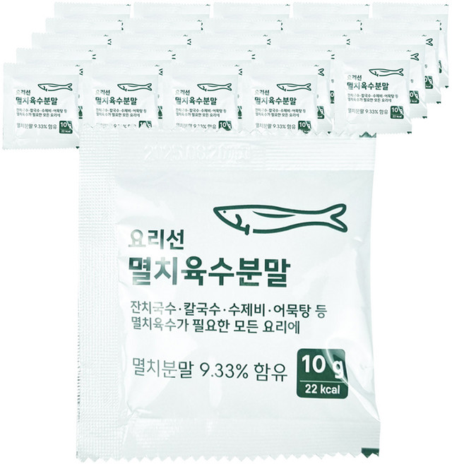 새한비아이에프 요리선 멸치육수 분말, 25개, 10g
