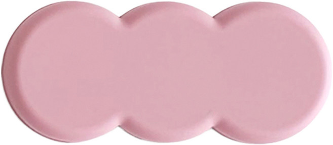 에이드엘 트리플 실리콘 수저받침, 인디핑크, 1개