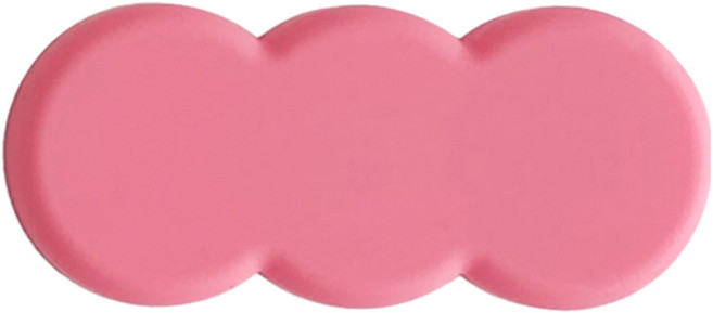 에이드엘 트리플 실리콘 수저받침, 크림핑크, 1개