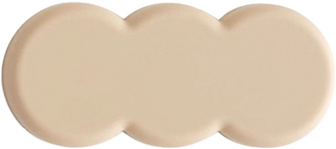 에이드엘 트리플 실리콘 수저받침, 밀크티, 1개